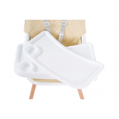 Cadeira da papa Moni Wooden Gelato 2 in 1 Beige