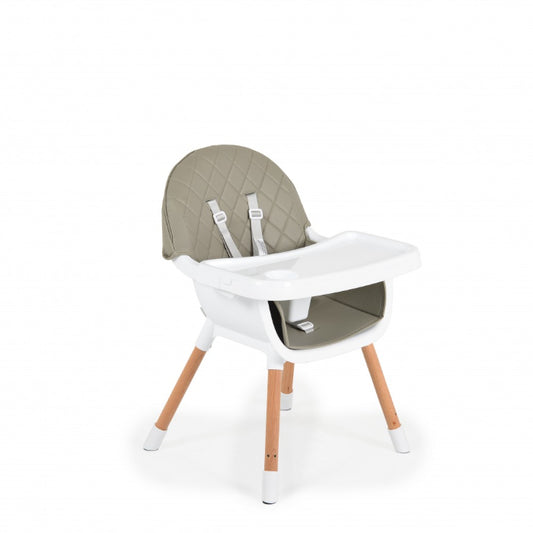 Cadeira da papa Moni Wooden Gelato 2 in 1 Grey