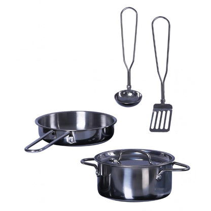 Cozinha de brincar em madeira Moni (com 4 utensílios de cozinha)
