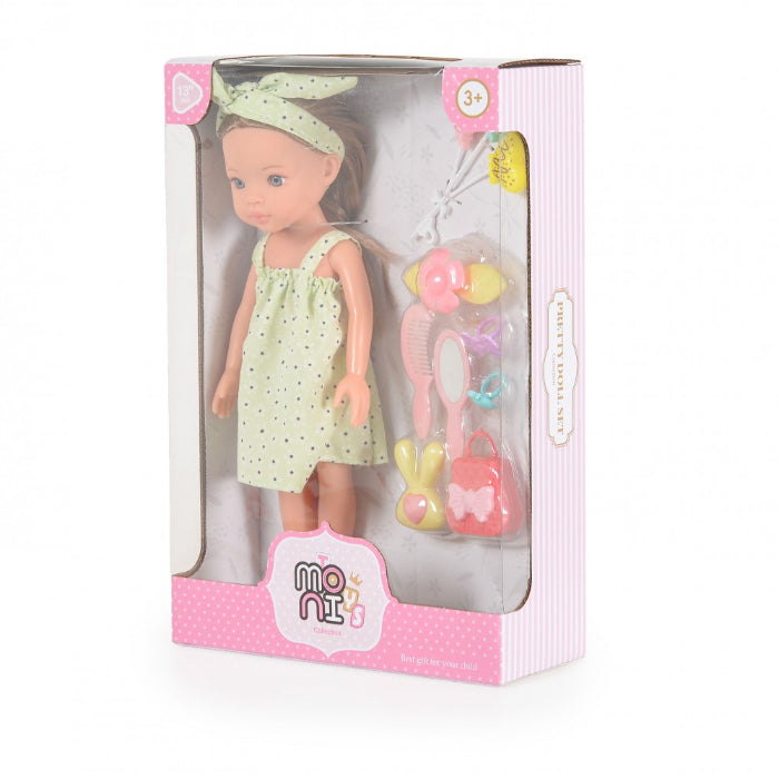 Boneca Pretty Doll com acessórios 33 cm