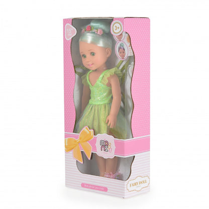 Boneca Pretty Girl Moni Fairy Green 38 cm