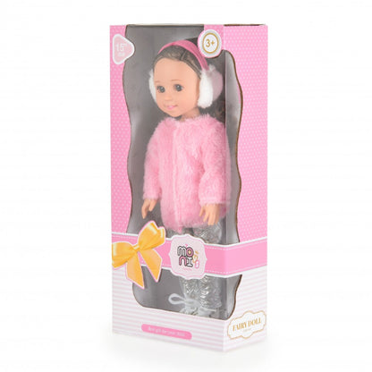 Boneca Pretty Girl Moni blusa rosa 38 cm
