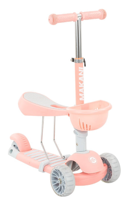 Scooter 3 em 1 Makani BonBon Candy Rosa