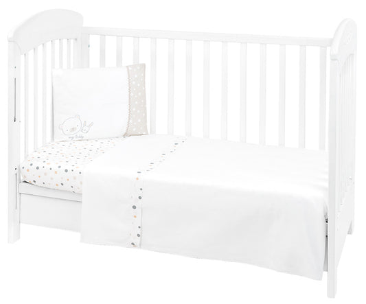 Conjunto jogo de cama 3pçs 70x140cm Kikka Boo My Teddy