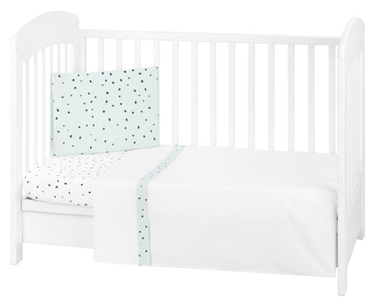 Conjunto jogo de cama 3pçs 70x140cm Kikka Boo Bear with me Menta