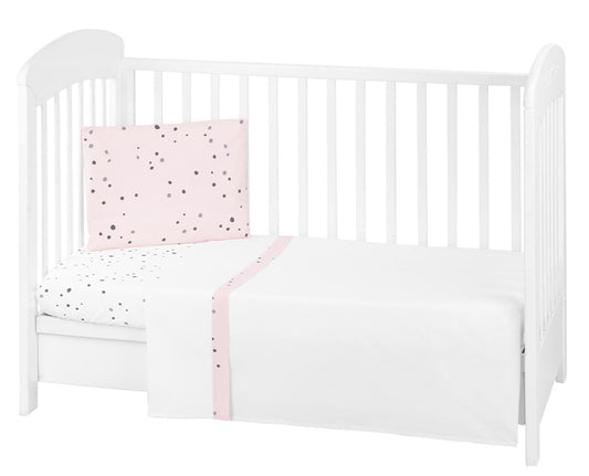 Conjunto jogo de cama 3pçs 70x140cm Kikka Boo Bear with me Rosa