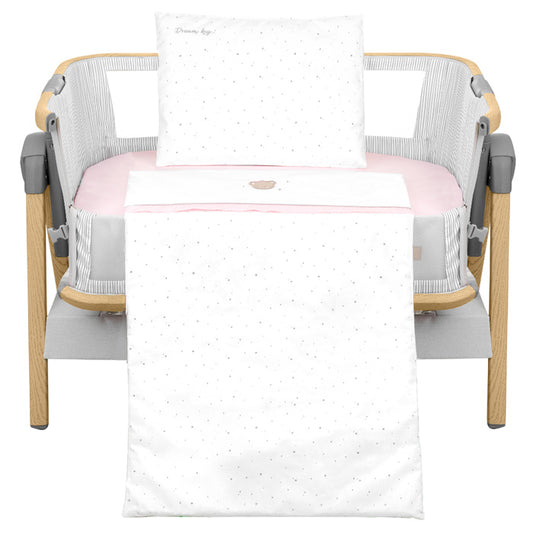 Conjunto jogo de cama para berço 5pçs Kikka Boo Dream Big Rosa