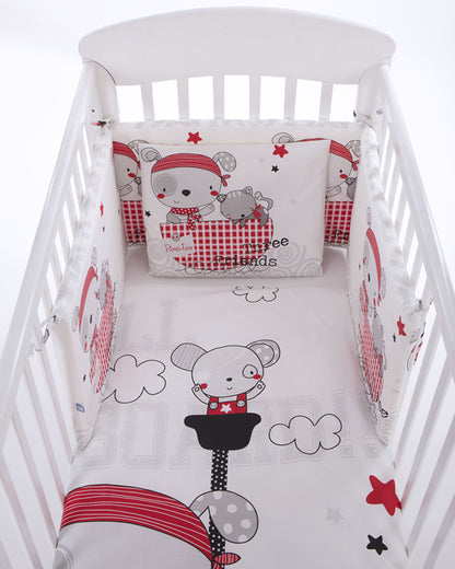 Conjunto jogo de cama 6 pç Kikka Boo Pirates