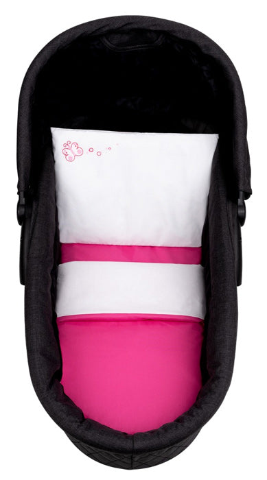 Conjunto jogo de cama para alcofa 6pçs Kikka Boo Solid Pink