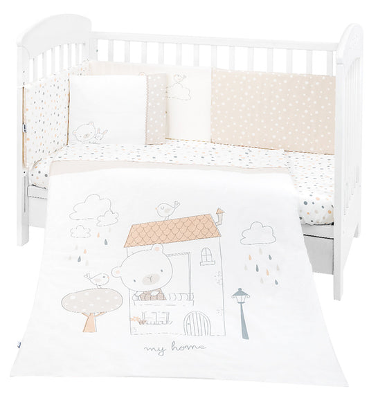Conjunto jogo de cama 6pçs 60x120cm Kikka Boo My Teddy