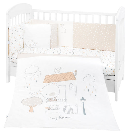 Conjunto jogo de cama 6pçs 70x140cm Kikka Boo My Teddy