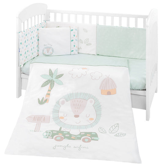 Conjunto jogo de cama 6pçs 60x120cm Kikka Boo Jungle King