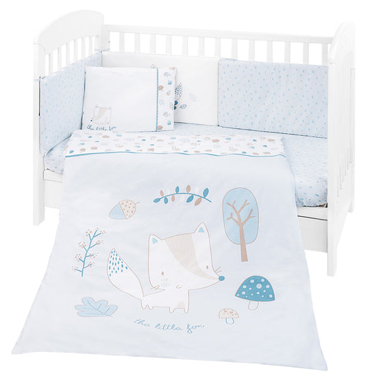 Conjunto jogo de cama 6pçs 60x120cm Kikka Boo Little Fox