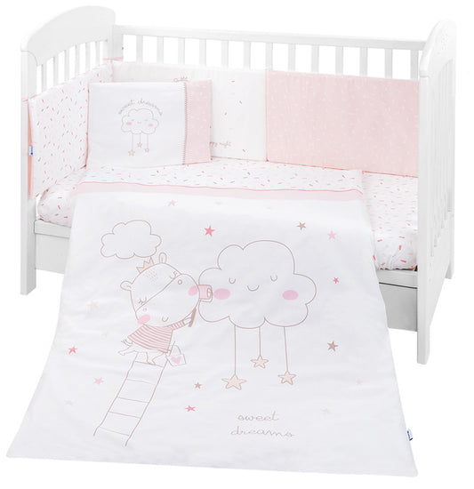 Conjunto jogo de cama 6pçs 70x140cm Kikka Boo Hippo Dreams
