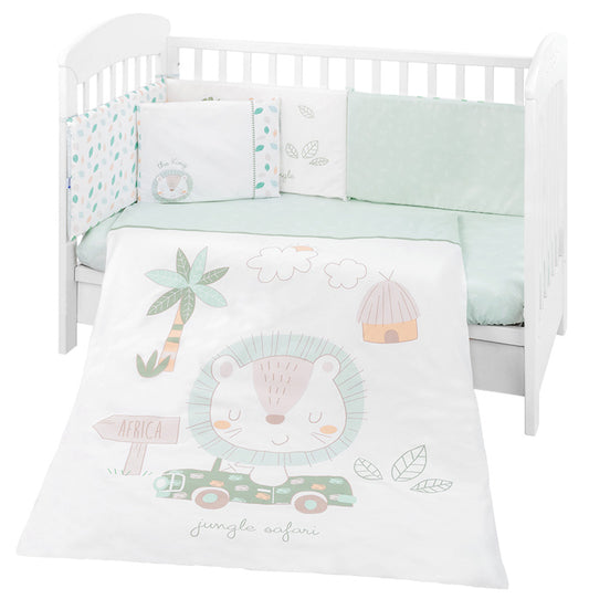 Conjunto jogo de cama 6pçs 70x140cm Kikka Boo Jungle King