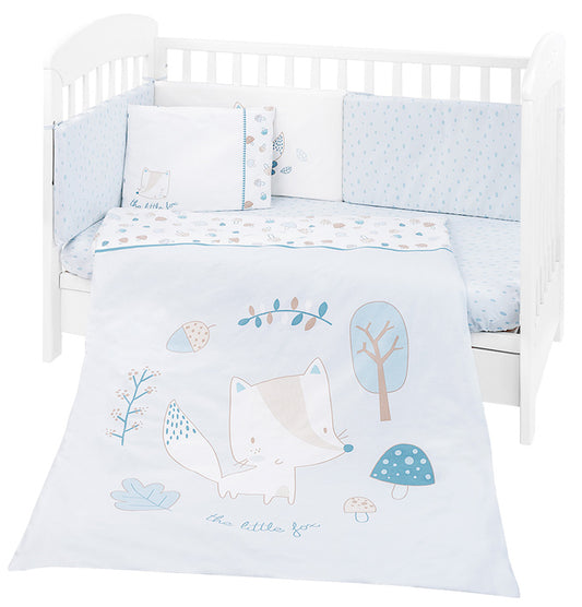 Conjunto jogo de cama 6pçs 70x140cm Kikka Boo Little Fox