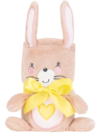 Manta de bebé bordada 3D Kikka Boo Bunny Rosa