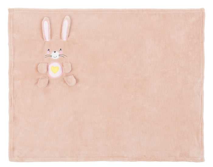 Manta de bebé bordada 3D Kikka Boo Bunny Rosa