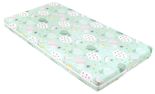 Colchão Fantasia Plus 60x120x8cm Kikka Boo Clouds Menta