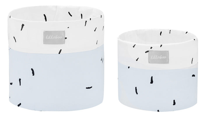 Conjunto de cestas 2pçs Kikka Boo Bear with me Azul