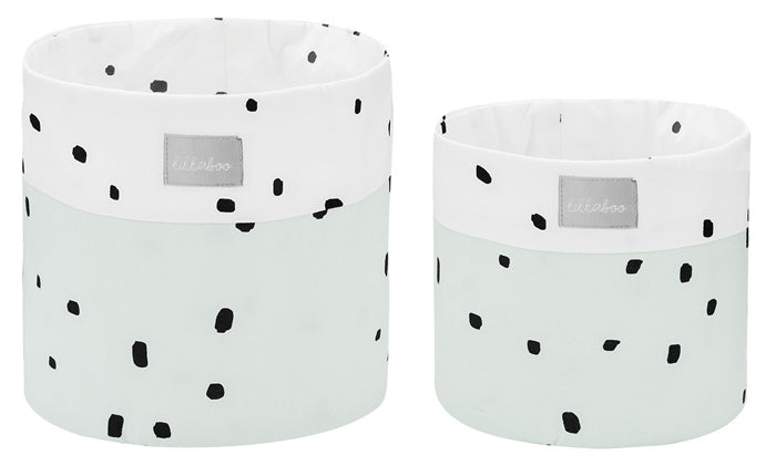 Conjunto de cestas 2pçs Kikka Boo Bear with me Menta