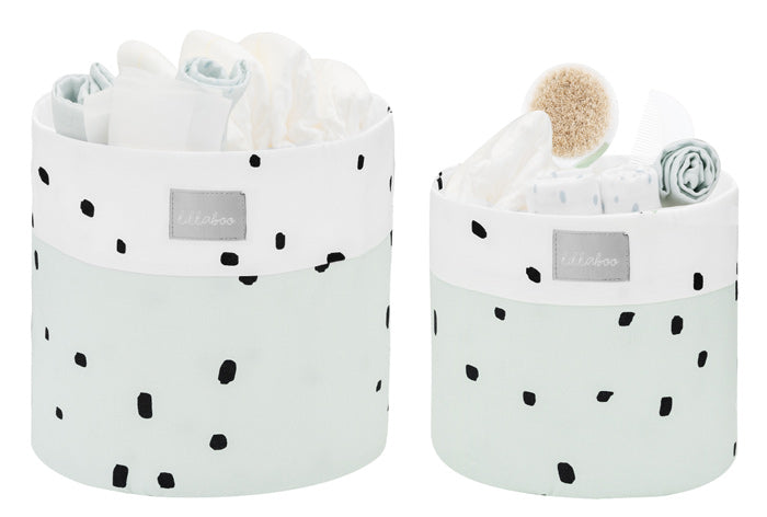 Conjunto de cestas 2pçs Kikka Boo Bear with me Menta