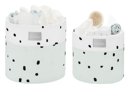 Conjunto de cestas 2pçs Kikka Boo Bear with me Menta