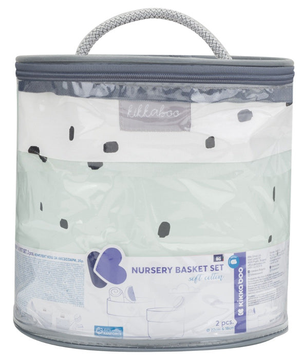 Conjunto de cestas 2pçs Kikka Boo Bear with me Menta