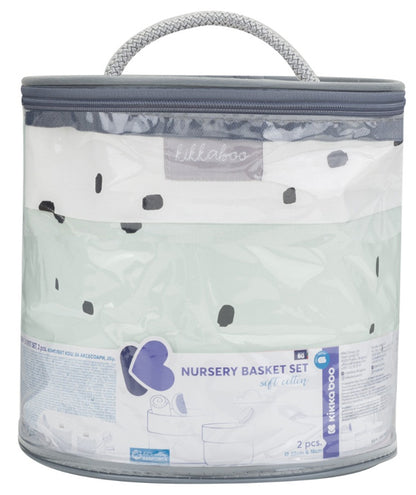 Conjunto de cestas 2pçs Kikka Boo Bear with me Menta