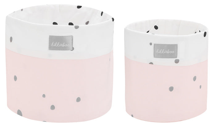 Conjunto de cestas 2pçs Kikka Boo Bear with me Rosa