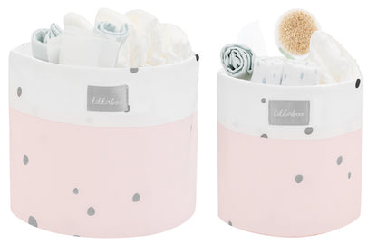 Conjunto de cestas 2pçs Kikka Boo Bear with me Rosa