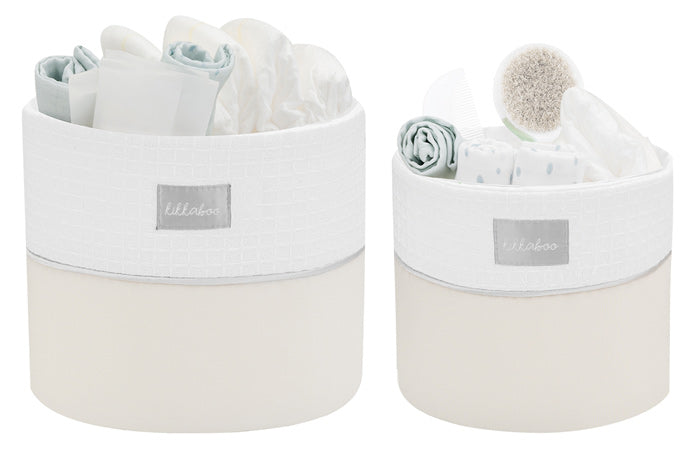 Conjunto de cestas 2pçs Kikka Boo Dream Big Beige