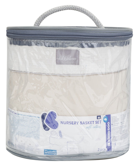 Conjunto de cestas 2pçs Kikka Boo Dream Big Beige