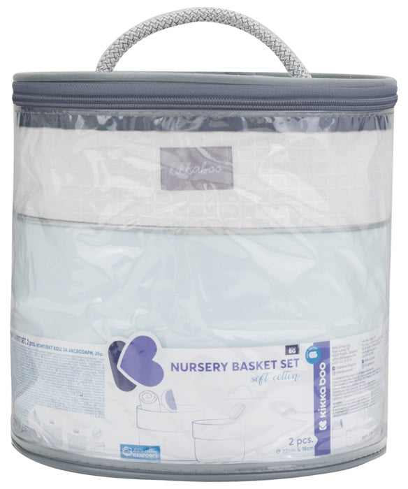 Conjunto de cestas 2pçs Kikka Boo Dream Big Azul