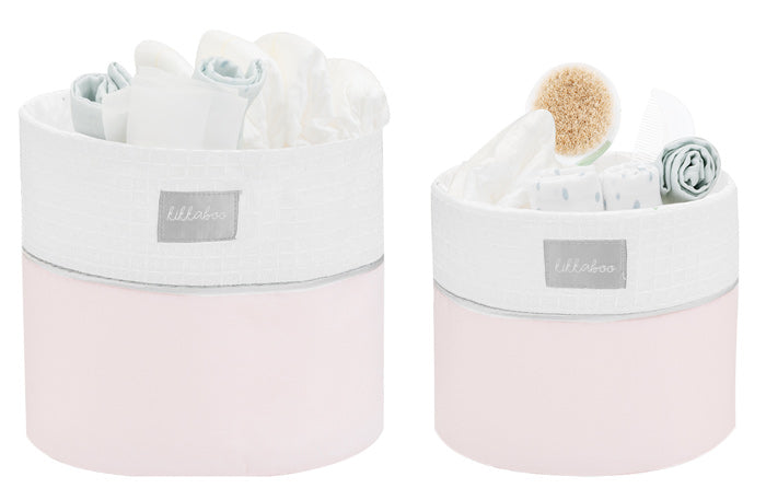 Conjunto de cestas 2pçs Kikka Boo Dream Big Rosa