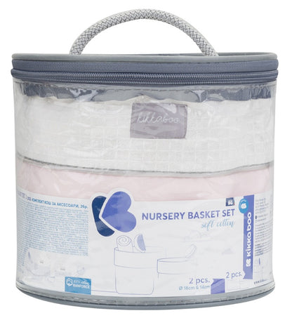 Conjunto de cestas 2pçs Kikka Boo Dream Big Rosa