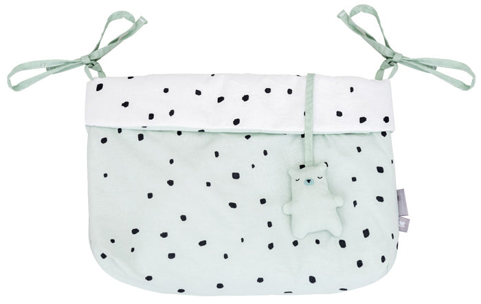 Cesto de fraldas com laços Kikka Boo Bear with me Menta