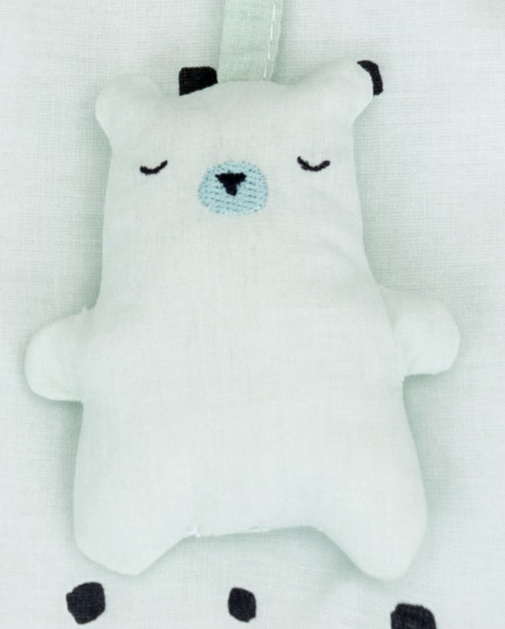 Cesto de fraldas com laços Kikka Boo Bear with me Menta