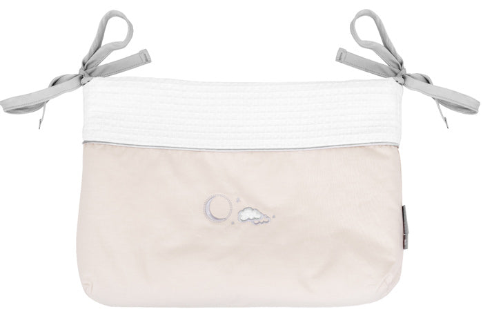 Cesto de fraldas com laços Kikka Boo Dream Big Beige