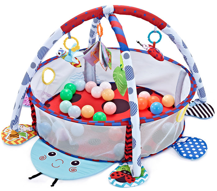 Tapete de atividades com bolas Kikka Boo Ladybug