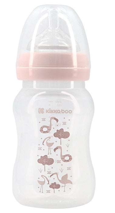 Biberão PP 240ml Kikka Boo Flamingo Rosa