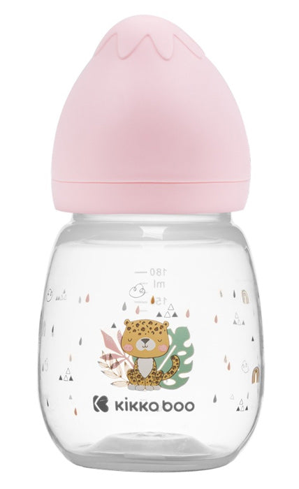 Biberão anti-cólicas 180ml Kikka Boo Savanna Rosa