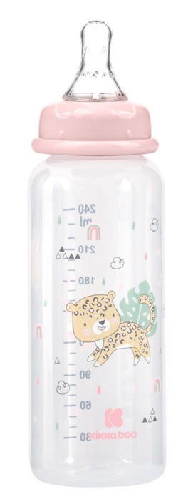 Biberão anti-cólicas 240ml Kikka Boo Savanna Rosa