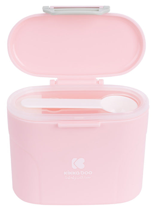 Dispensador de leite em pó com colher 160g Kikka Boo Rosa