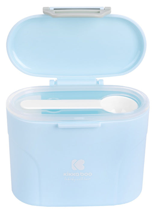 Dispensador de leite em pó com colher 160g Kikka Boo Azul