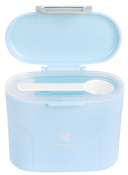 Dispensador de leite em pó com colher 160g Kikka Boo Azul