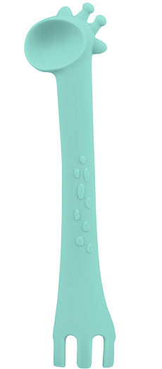 Colher de silicone Kikka Boo Giraffe Menta