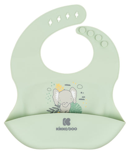 Babete de silicone Kikka Boo Savanna Friends Menta