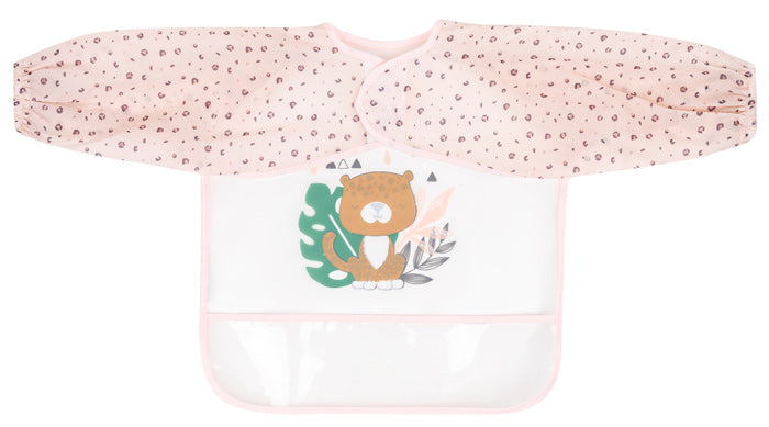 Babete com mangas compridas Kikka Boo Savanna Rosa