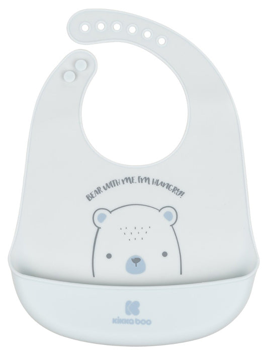 Babete de silicone Kikka Boo Bear With Me Azul